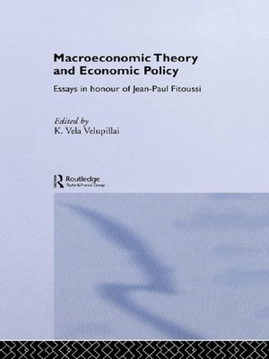 cover image of Macroeconomic Theory and Economic Policy